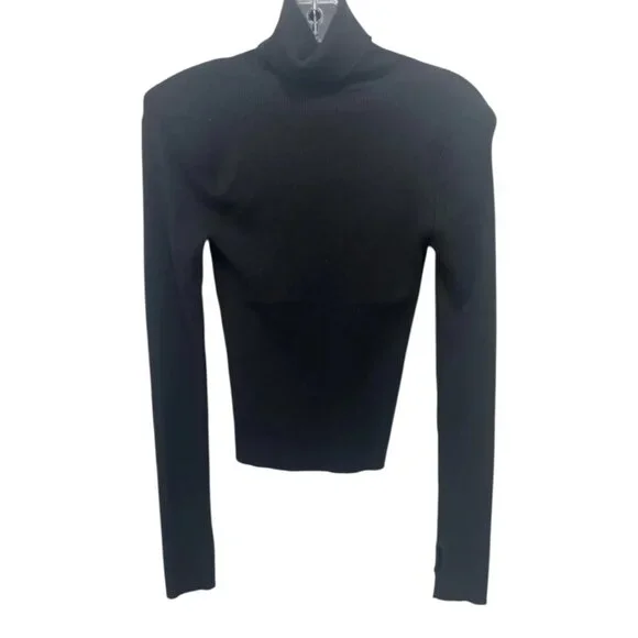 NWT L’AGENCE Reeves Turtleneck Sweater Black Size Small - Picture 8 of 8